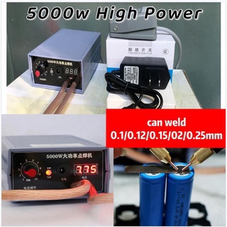 ใหม่ Spot เครื่องเชื่อม 5000W Mini Stitch ปากกา DIY ชุด 18650 แบตเตอรี่แบบพกพาเครื่องมือเชื่อม weld0.15/0.20/0.25 Nickel