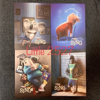 การ์ดตัวละคร: SING / ร้องจริง เสียงจริง [4ใบ] ขนาด (12x15 ซ.ม)