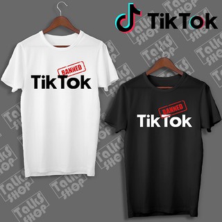 TIKTOK เสื้อยืด 2 คุณภาพสูง (M-L-XL) S/;