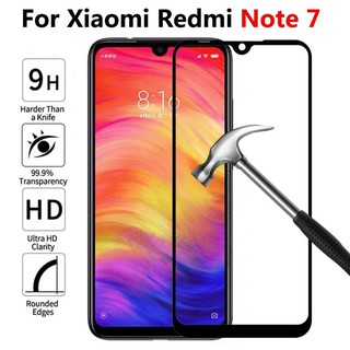 ฟิล์ม xiaomi redmi Note 7 เต็มจอ (สีดำ-สีขาว) ฟิล์มกระจกนิรภัย H9 (พร้อมกล่องแพคเกจ) Tempered Glass Screen Protector