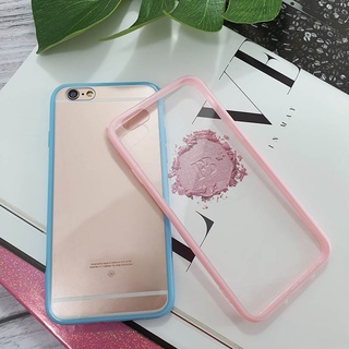 Oppo F1s / F5 / F7 /  / F11Pro / R9s / R15Pro / Reno / Reno10xZoom + เคสใสขอบสี เคสใส PC กันกระแทก