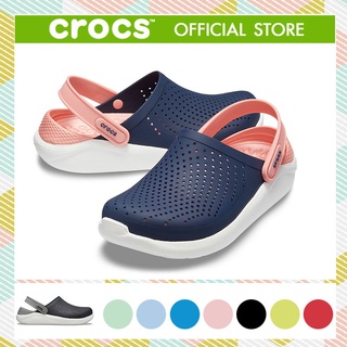 Crocsรองเท้าแตะผู้หญิง รองเท้าลำลองพื้นนุ่มน้ำหนักเบา รองเท้าชายหาดกันลื่นแบบพกพา