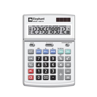 ตราช้างเครื่องคิดเลข รุ่น M03-12D S จำนวน 1 เครื่อง