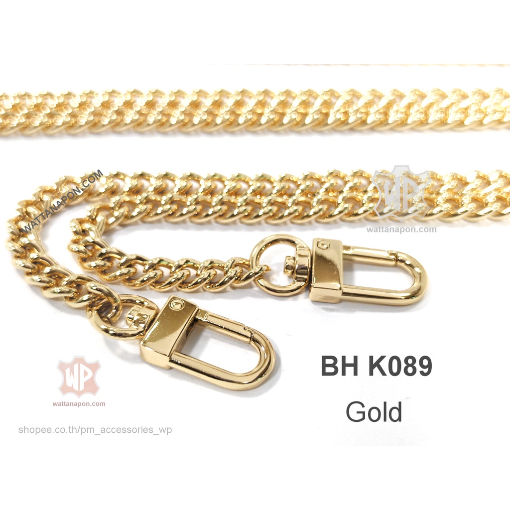 BH K089 สายกระเป๋าโซ่พร้อมตะขอ ยาว 60ซม.,110ซม.,120ซม.,130ซม Metal Chain Crossbody/Shoulder/Handle Strap Replacement ราคา ถูกที่สุด ดีลบีเคเค แกลเลอรีภาพที่ 7