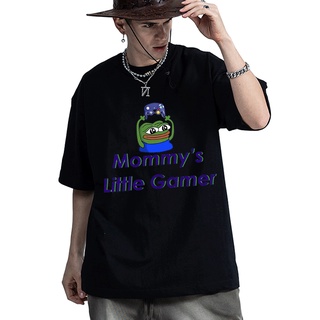 เสื้อผ้าผชMommy S Little Gamer เสื้อเชิ้ต สําหรับผู้ชาย &amp;#39; s ผู้หญิง &amp;#39; s เสื้อยืดคอกลม แขนสั้น ผ้าฝ้าย โอเวอร์ไซซ