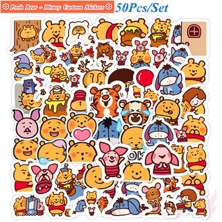 ❉ Pooh Bear Series 02 - Disney Cartoon สติ๊กเกอร์ ❉ 50Pcs/Set DIY Luggage Laptop Skateboard Doodle Decals สติ๊กเกอร์