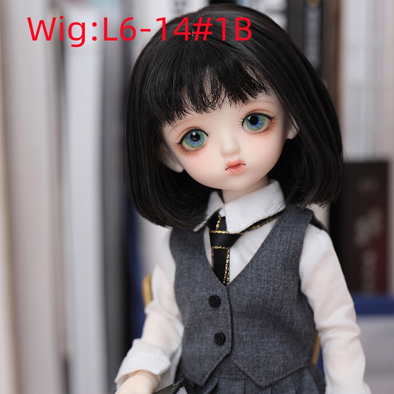 Clearance BJD วิกผมยาว และสั้น อุณหภูมิสูง 1/6 6-7 นิ้ว อุปกรณ์เสริม สําหรับตุ๊กตา BJD ราคา ถูกที่สุด ดีลบีเคเค