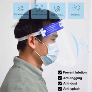 Face shield หน้ากากป้องการละอองเชื้อโรค หน้ากากใส เฟสชิว รุ่นanti-fog