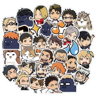 Y&amp;P| ชุดสติ๊กเกอร์กันน้ำลายกราฟฟิตี้ Haikyuu!! อะนิเมะ, 40 แผ่น/ชุด