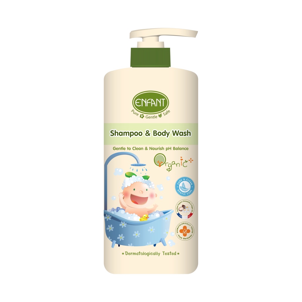 Enfant (อองฟองต์) ENFANT ORGANIC SHAMPOO & BODYWASH แชมพูและอาบน้ำ 500 ML.ATNHP5
