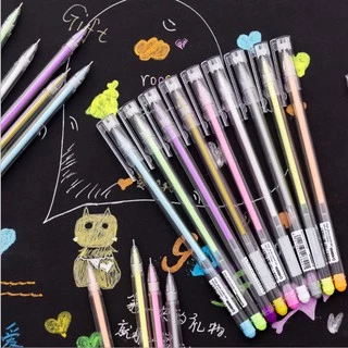 ปากกาเจลสีขาว 0 . 5 มม . 9 สี