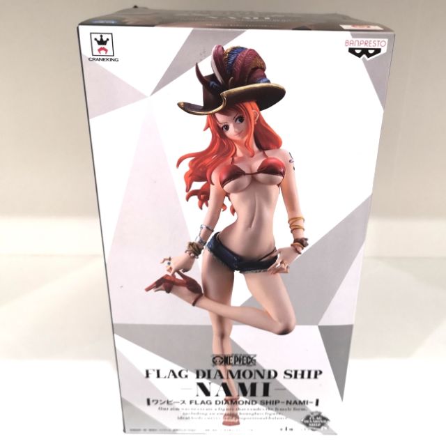 One piece flag diamond ship nami figure แมวขาว