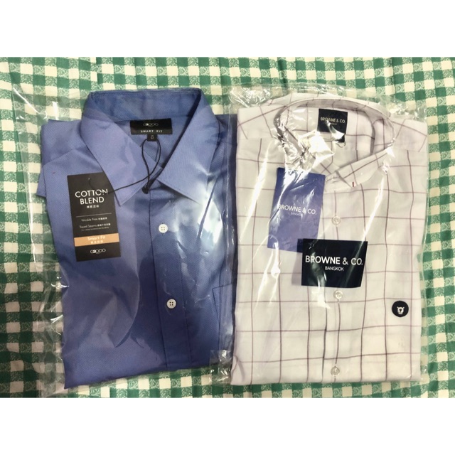 เสื้อเชิ้ต G2000 ทรง Smart Fit สีฟ้า