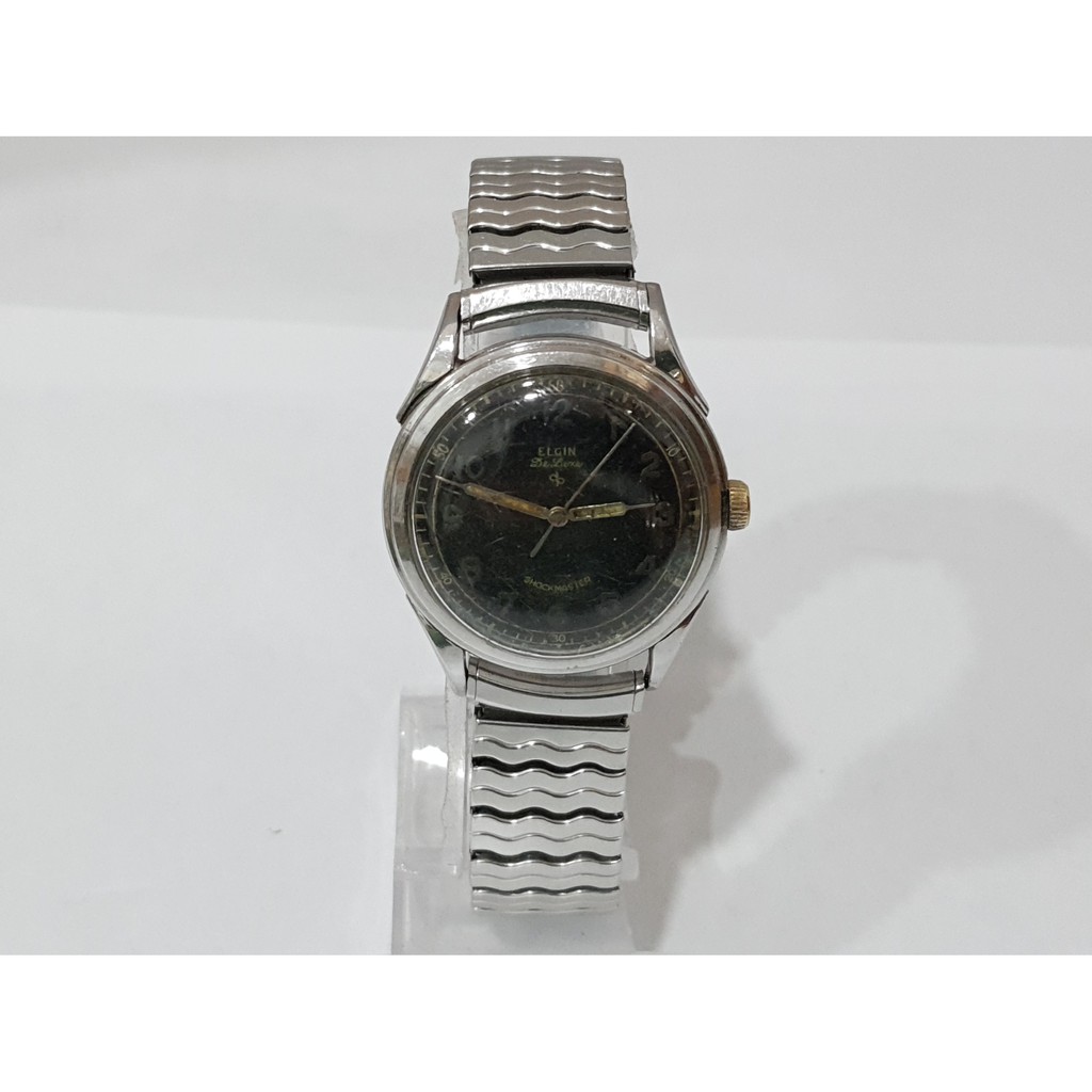 นาฬิกา ELGIN MEN'S VINTAGE DELUXE SHOCKMASTER 685 USA NO.34 (ไขลาน)