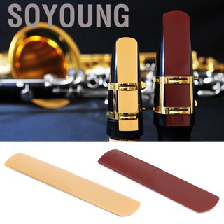 Soyoung 3pcs Resin Alto Saxophone Mouthpiece Reeds 2.5 Parts Repair Reed Accessory