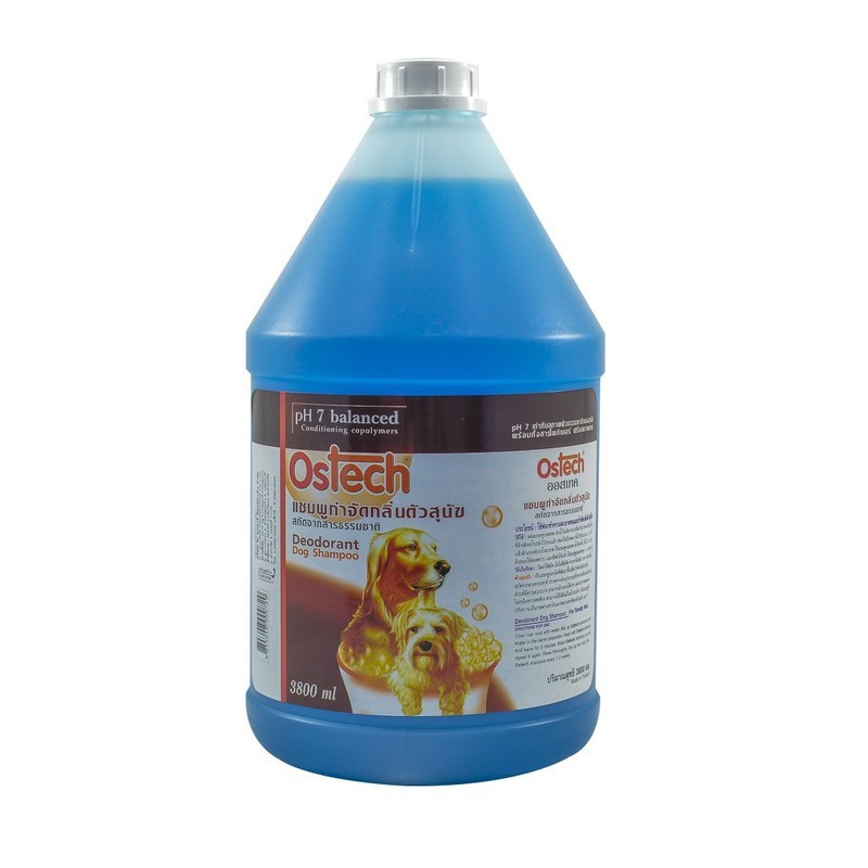 Ostech ออสเทค แชมพู สำหรับสุนัข สูตรกำจัดกลิ่นตัว ขนาด 3,800 ml.