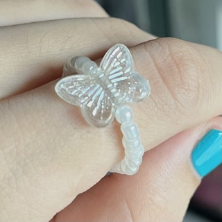 Butterfly Ring 🦋 แหวนลูกปัดผีเสื้อ