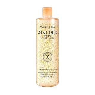 (ใช้โค้ด INCM8L3 ลด 50% สูงสุด 50 บาท)  Vanekaa 24 K Gold Essence Liquid น้ำตบทองคำ (500 ml.)