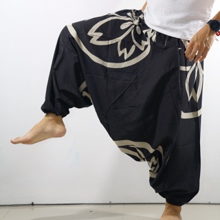 Harem Pants Long (Unisex) กางเกงม้งขายาว กางเกงผ้าฝ้าย กางเกงโยคะขายาว