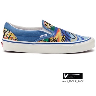 VANS SLIP ON ANAHEIM AIRBRUSH TRUE WHITE SNEAKERS สินค้ามีประกันแท้