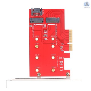 m . 2 ngff ssd and b key m. 2 ngff (sata based) ssd to pci - e อะแดปเตอร์แผ่นบอร์ดโมดูลสําหรับเชื่อมต่อ