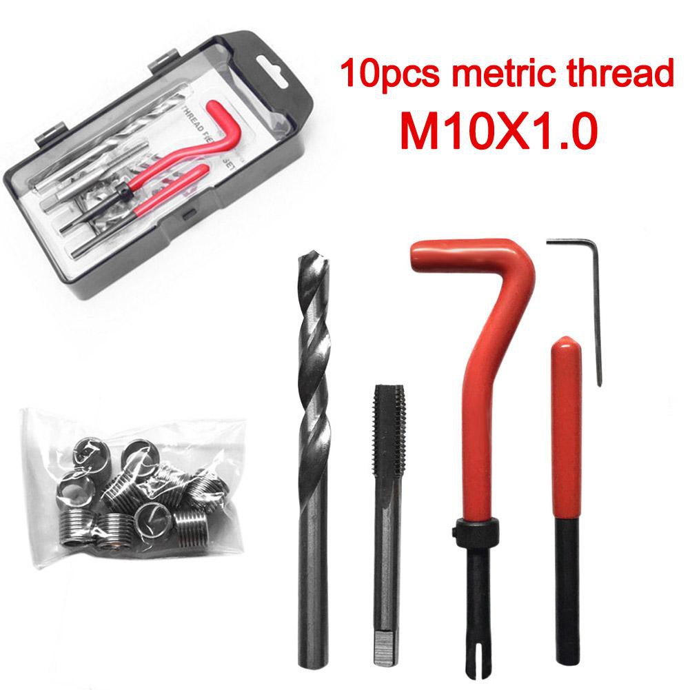 HIGHPLES 15pcsset Car Helicoil Thread Repair Kit M10x1.01.251.5 W 10 ...