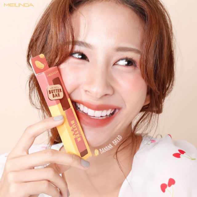 MEILINDA Peanut Butter Barl ลิปแมทท์เนื้อเนียนเบลอปาก