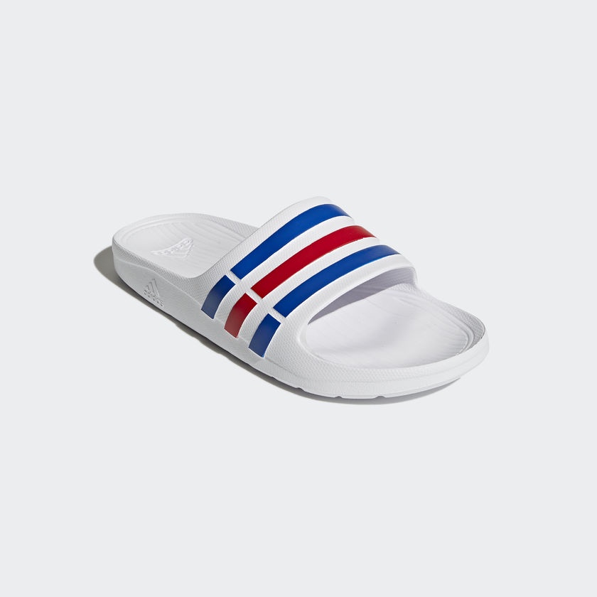 red adidas duramo slides