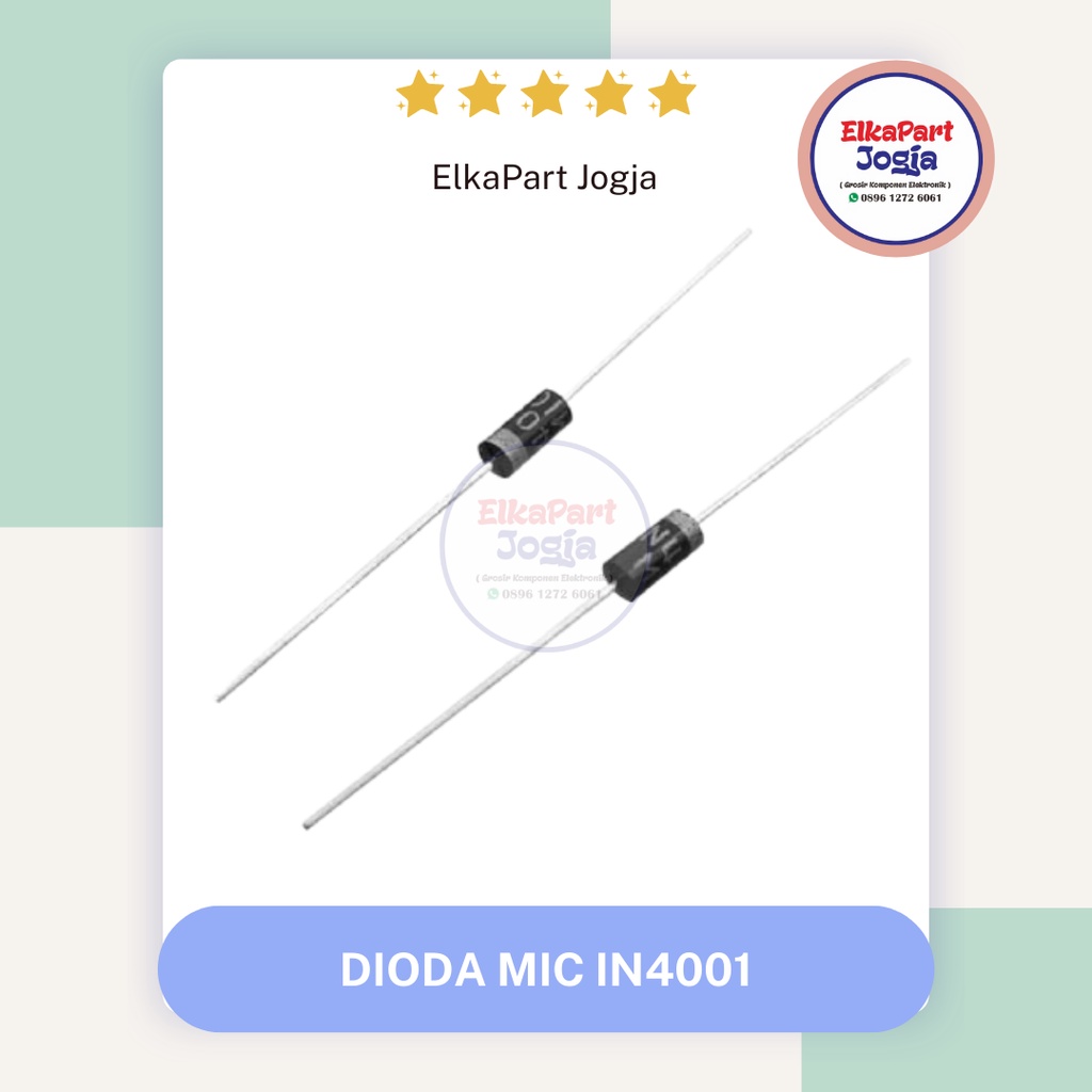 DIODE MIC ไดโอด IN4001 1A 50V IN 4001 1N4001 1 A 50 V 1N 400