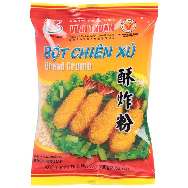เวียดนามVinh Thuan Bot Chien Xu / ขนมปัง Crumb 100g ผง