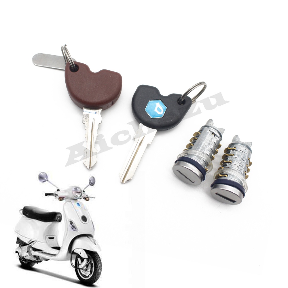 รถจักรยานยนต์กระบอกกุญแจล็อคชุดสําหรับ Vespa LX150 S150 LXV150 GT GTS GTV Sprint 50 125 150 200 250 Fly 125 150