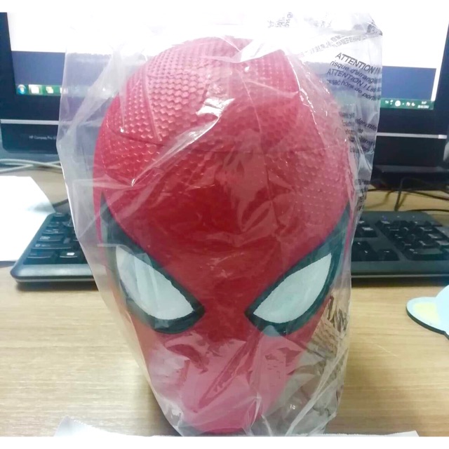 พร้อมส่ง หายาก ถังป๊อปคอร์นสไปเดอร์แมน spiderman bucket set home coming แท้ bucket