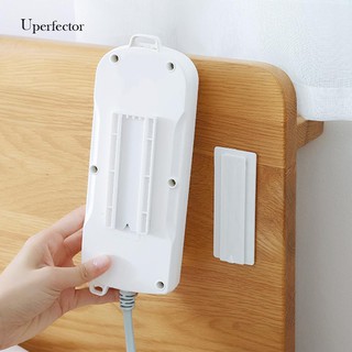 UPE✯Wall-Mount Power Strip Holder Seamless Sticker Self-Adhesive Home Plug Rack