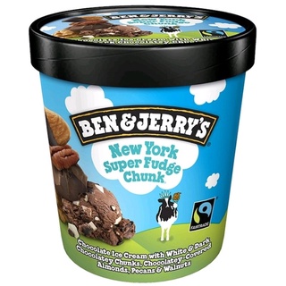 Free Shiping!! ไอศครีม เบนแอนด์เจอร์รี่ รสนิวยอร์คซุปเปอร์ฟัดจ์ชังค์ Ben &amp; Jerrys New York Super Fudge Chunk Ice Cream