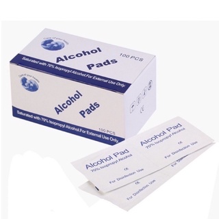 Alcohol pad แผ่นแอลกอฮอล์ สำหรับเช็ดหน้าจอโทรศัพท์ นาฬิกา เครื่องประดับ หลากหลาย