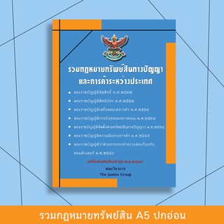 รวมกฎหมายทรัพย์สินทางปัญญา   อัพเดตกฎหมายใหม่ล่าสุด ปี 64  ขนาด A5 *มีตำหนิ*