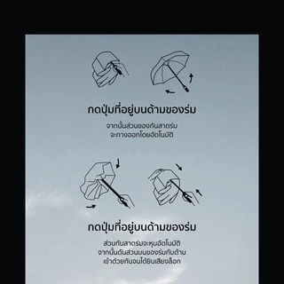 Namiko Automatic Umbrella ร่มพับอัตโนมัติ กันแดดกันฝน UPF50+ พกพาสะดวก รุ่น UVO1001