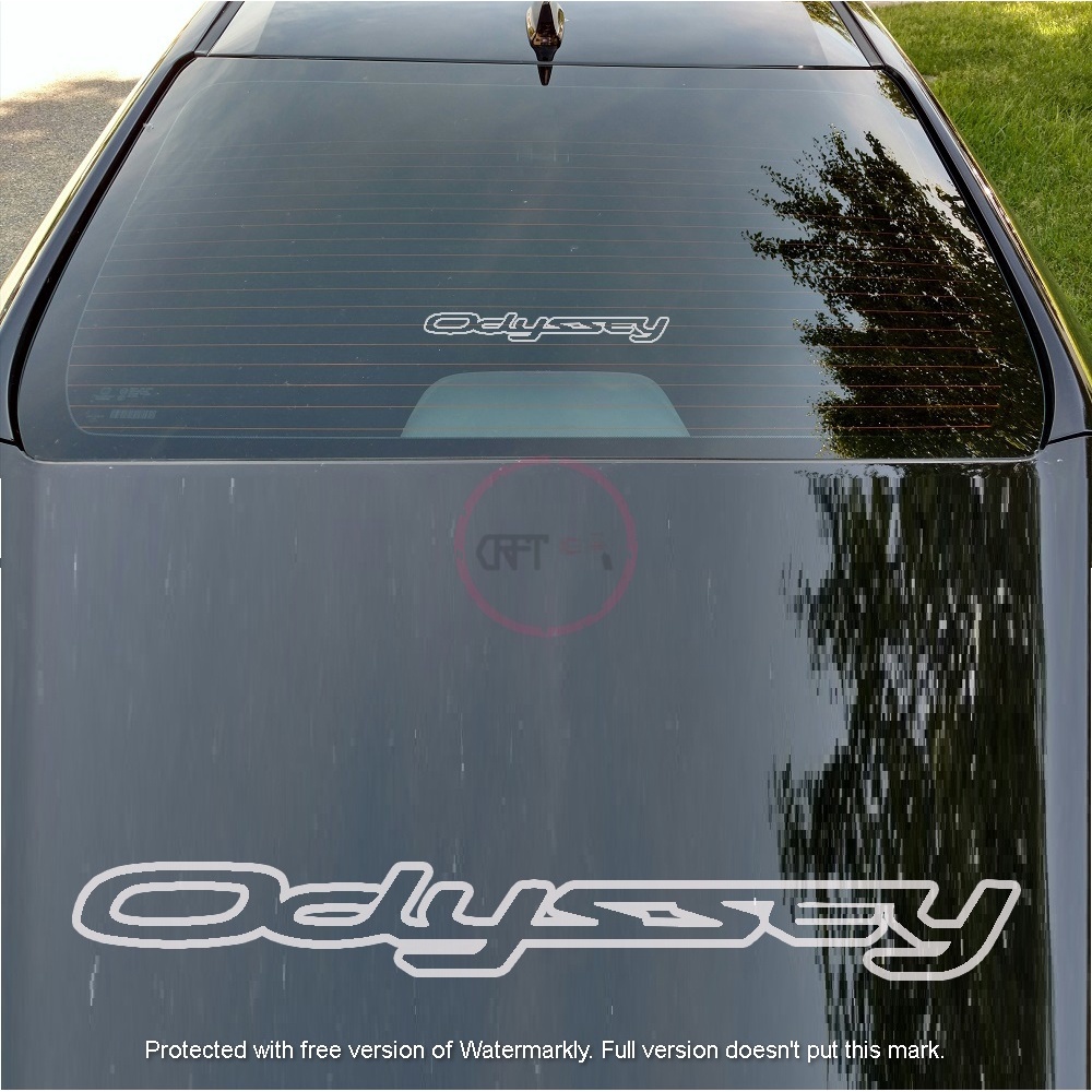 CFS204 Honda Odyssey RA1 ra2 ra3 ra4 ra5 RA-1 โลโก้สติกเกอร์ไวนิล Decal Stripes Cermin Depan Belakan