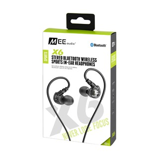 Mee Audio X6 In-Ears Sport Wireless หูฟังบลูทูธสปอร์ตอินเอียร์ (Black) ของแท้ รับประกันศูนย์ไทย 1 ปี