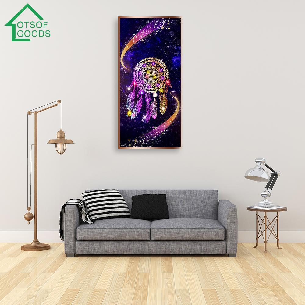 [LOTSOFGOODS] 5D DIY Full Round Drill Diamond Painting Rhinestone ...