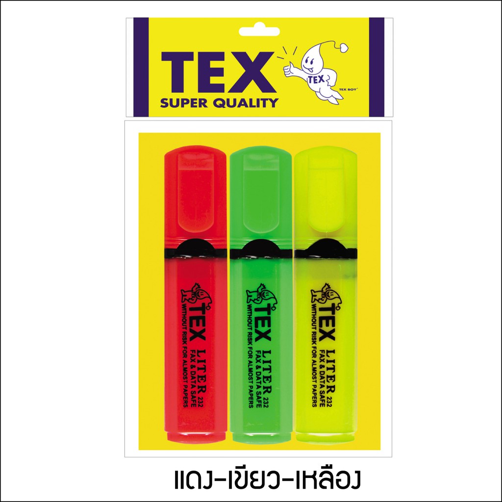 TEX LITER ปากกาเน้นข้อความ แพ็ค 3 ด้าม (มีให้เลือก 7 สี) — صورة 6