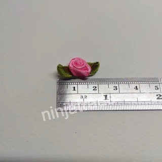 กุหลาบผ้าจิ๋ว กุหลาบริบบิ้นผ้า (50,100ชิ้น) มี 24 สีให้เลือก