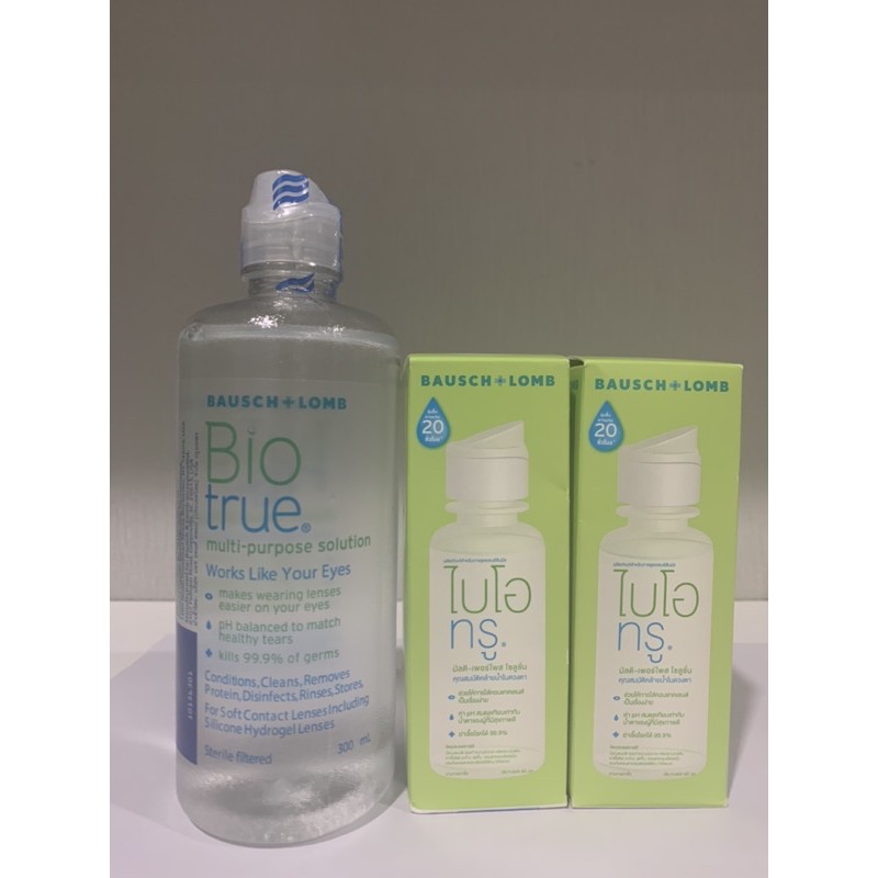 Bausch and lomb bio true น้ำยาล้างคอนแทคเลนส์