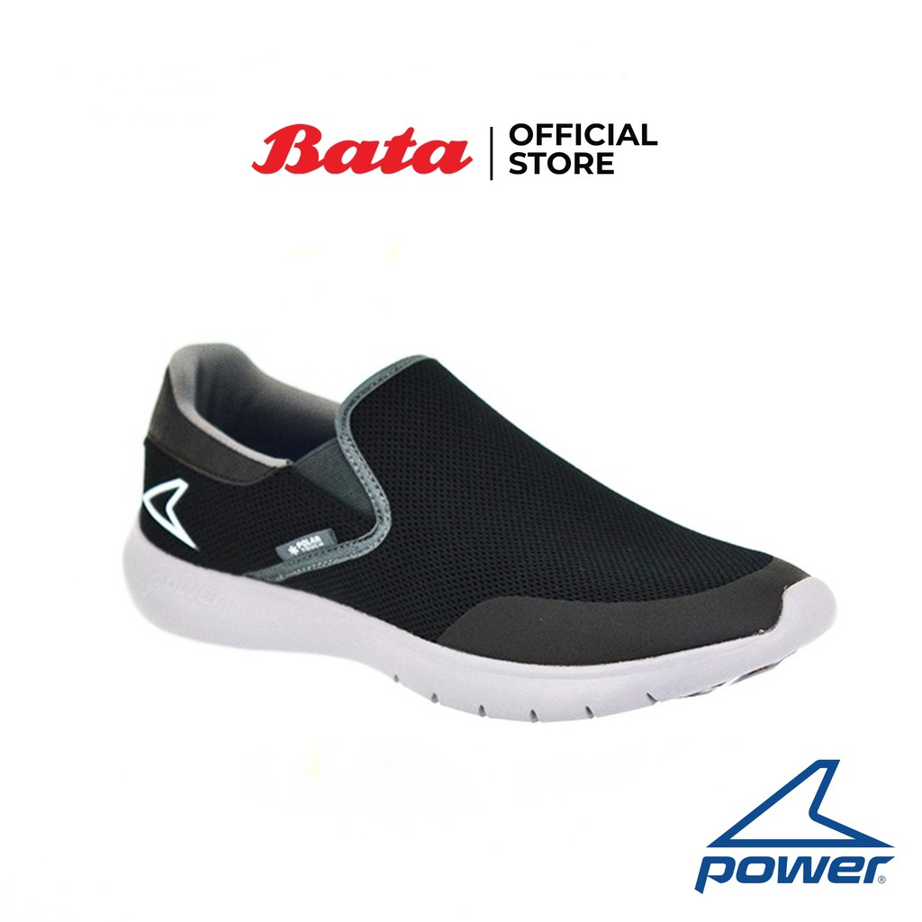 Bata POWER-MENS รองเท้ากีฬา WALKING แบบสวม สีดำ รหัส 8486031