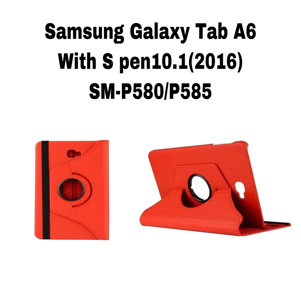 เคส Samsung Galaxy Tab A 10.1.P585/P580 (2016)รุ่น หมุน360 องศาFor : Samsung Galaxy TabA6 With S Pen SM-P585กันกระแทก