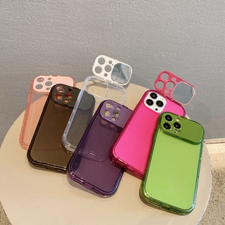 เคสโทรศัพท์มือถือ tpu แบบนิ่ม มีกระจกแต่งหน้า สําหรับ Iphone 12 pro max 11 pro max xs max xr x 13promax 14proamx