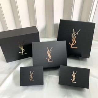 แท้💯 กล่อง YSL สีดำ โลโก้สีทอง กล่องกระดาษของแท้