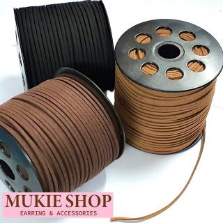 [ยกม้วน] DIY สายหนัง หน้ากว้างประมาณ 2.7mm แพ็ค 1 ม้วน Mukie shop มุกี้ ช้อป