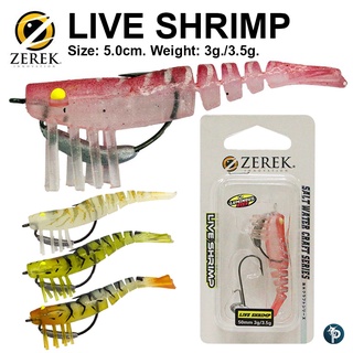 เหยื่อปลอม ZEREK LIVE SHRIMP 5ซม.