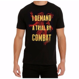 [S-5XL]เสื้อยืด พิมพ์ลาย TRIAL BY COMBAT LANNISTER NWT สไตล์คลาสสิก ไม่ซ้ําใคร สําหรับผู้ชาย 391562